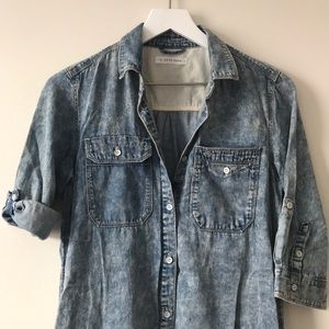 Faded denim dress from Japan